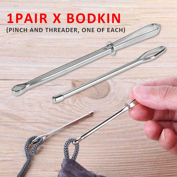 metal bodkin elastic threader for waist