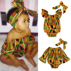 Clothes, africanprint, Baby Girl, Rompers