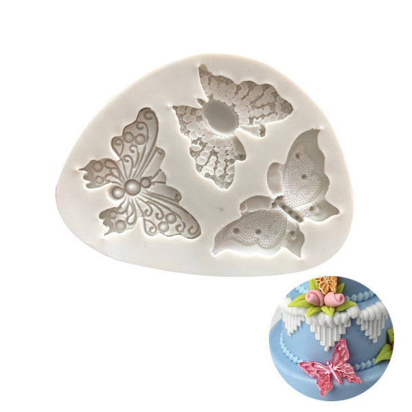 Butterfly Pattern Fondant Cake Baking Mold Chocolate Candy DIY Molds Cake  Decoration Tools Kitchen Accessories