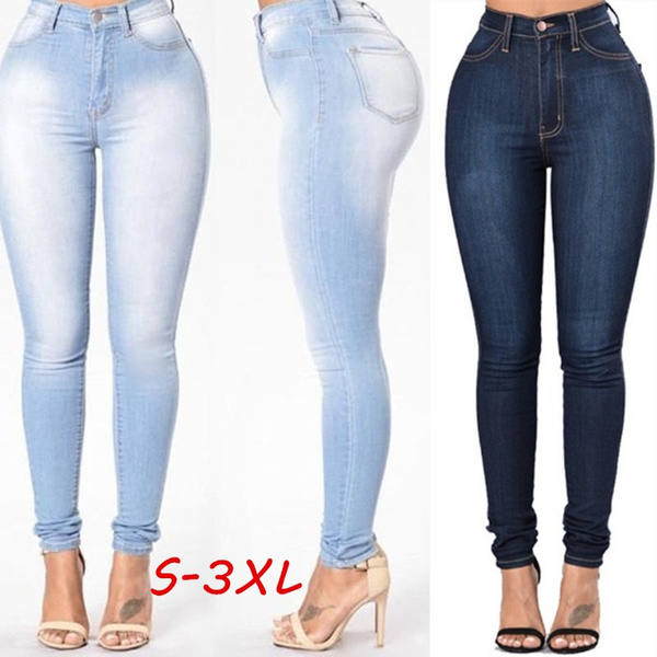 Koucla Jeans Ladies High Waist Jeans Trousers Push Up | eBay