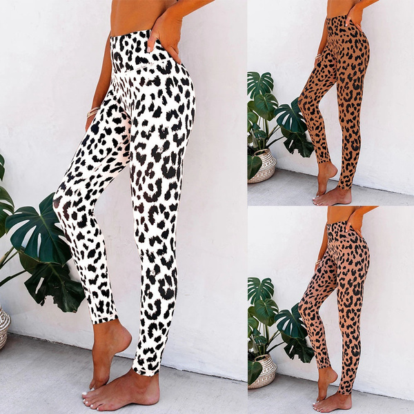 New Women Fashion Pants Loose Casual Yoga Leopard Printed Leggings