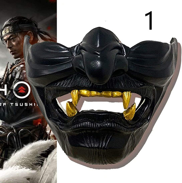 Ghost of Tsushima Mask Jin Sakai Gosaku Samurai Knight Legion Resin