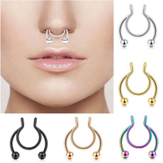 Steel, Jewelry, septumring, nosehoop