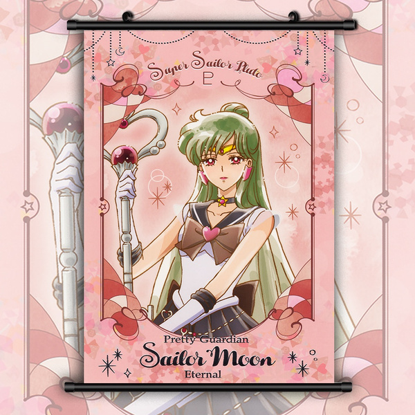 Pretty Guardian Sailor Moon Meiou Setsuna Sailor Pluto Hd Print Wall Art Poster Scroll Home Decoration Wish