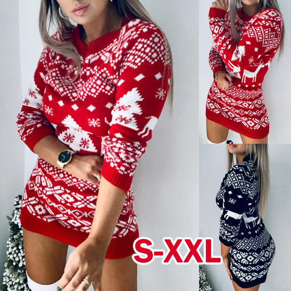 Long-sleeved Sweater Dress 