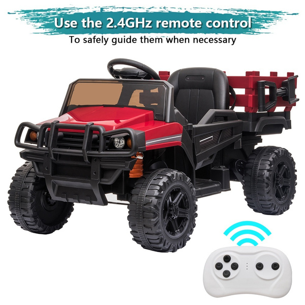 12V Kids Ride on Car Children's Electric Toy Off-Road Vehicle with Dual ...