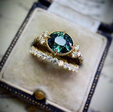 Fashion, emeraldring, gold, 18k gold ring