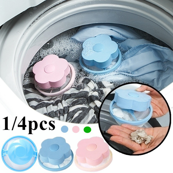 1 Washing Machine Floating Lint Mesh Bag And Laundry Ball, Lint