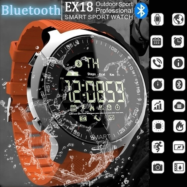 EX18 Smart Watch Men Sport IP68 Waterproof Heart Rate Blood Pressure  Monitor Fitness Tracker Wristband Pedometer Smart Wristwatch for iOS  Android Reloj Deportivo Inteligente Para Hombres | Wish