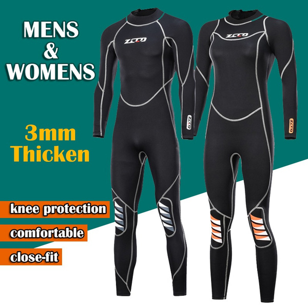 3mm Mens Womens Full Length Wetsuit Surf Steamer Swim Suit Couple Wet Suit S-4XL 
