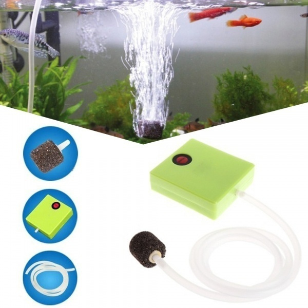 Aquarium Dry Battery Operated Fish Tank Air Pump Oxygen Aerator With ...