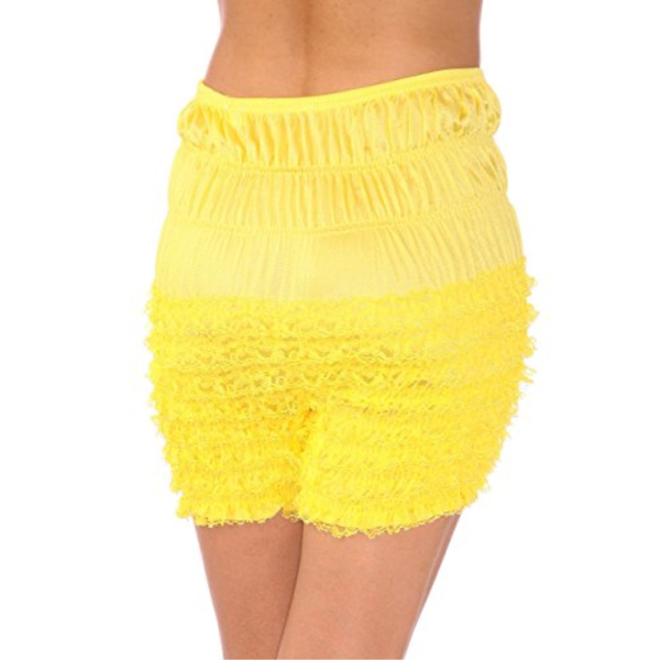 Yellow Lace Ruffle Panty