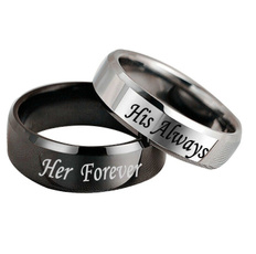 Couple Rings, Steel, Stainless Steel, herforever