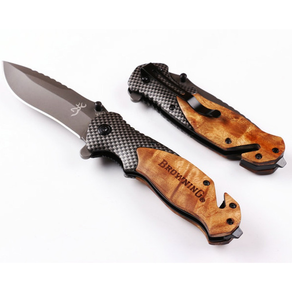 Wish Customer Reviews: Hot 1pcs Browning X50 Folding Knife Tactical Pocket  Knives with 440 Blade steel handle Camping Survival Multifunctional Tool