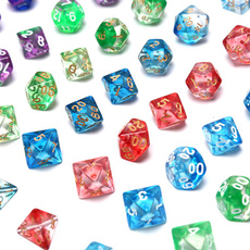 Dice, multicolor, sided, trpg