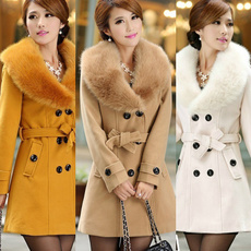 fur coat, Plus Size, wool coat, korean style