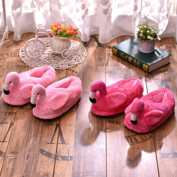 compensate Semicircle Munching Cute Animal Flamingo Slippers Plush Indoor Home Floor Slippers Winter Warm  Shoes Animaux Pantufas Free Size | Wish