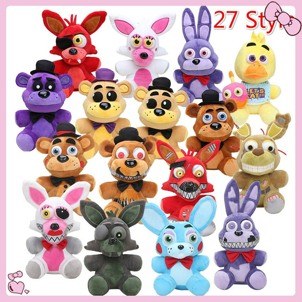 25cm Five Nights At Freddy's 4 FNAF Freddy Fazbear Bear Plush Doll Staffed  Toys