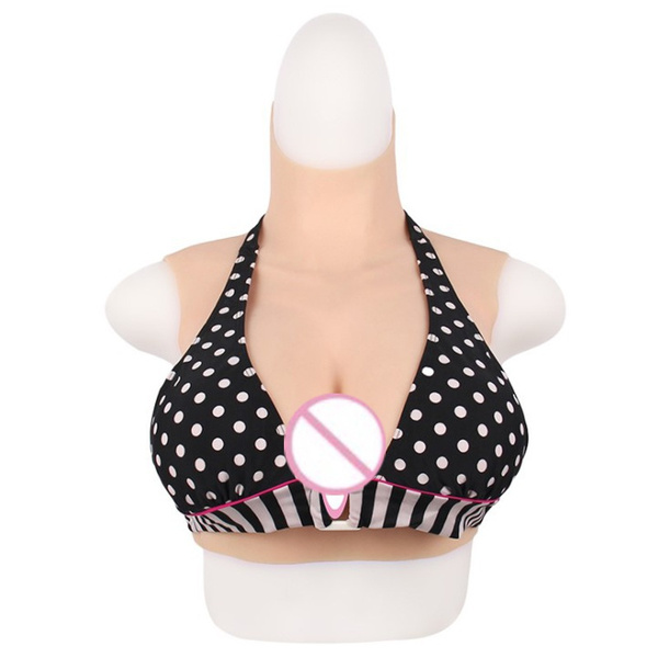 Silicone Breasts, Cotton Filled F-Cup Artificial Breasts