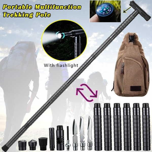 Survival trekking cheap pole