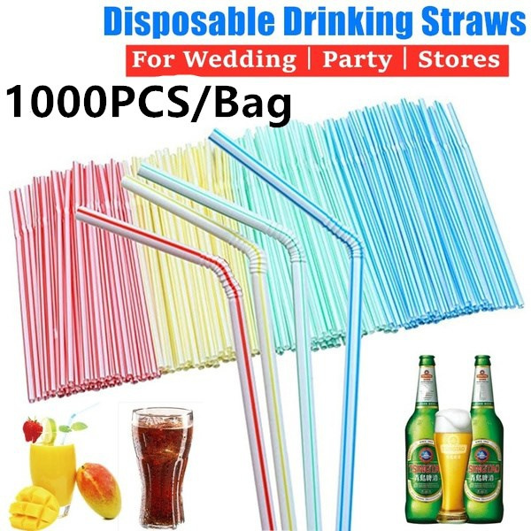 Plastic Coffee Beer Beverage Straws