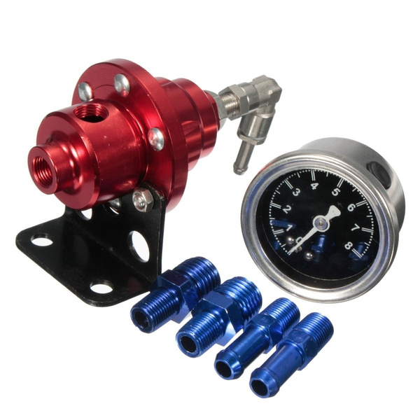 Universal Aluminum 160 PSI Adjustable 11 Fuel Pressure Regulator With