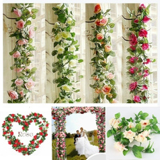 Decor, silk, leaf, Garland