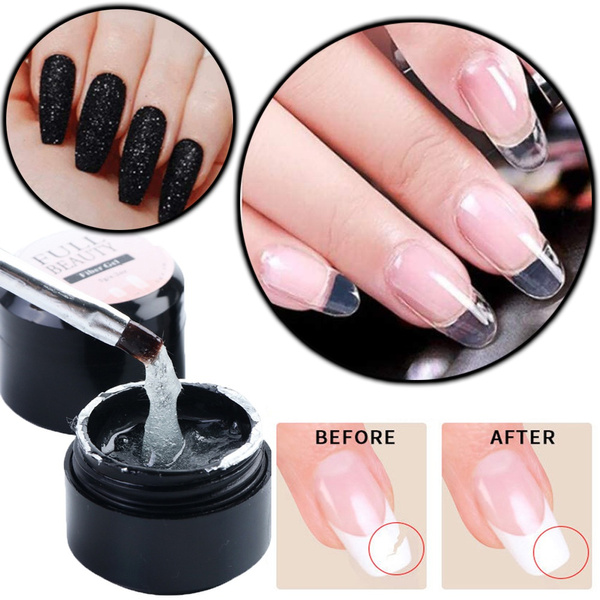 Nail Repair Protection Gel 5 ML Instant Protect Nails Polish Grow Strengthener Glue Natural Organic Broken Split Cracked Nails Fixer Kit Toenail