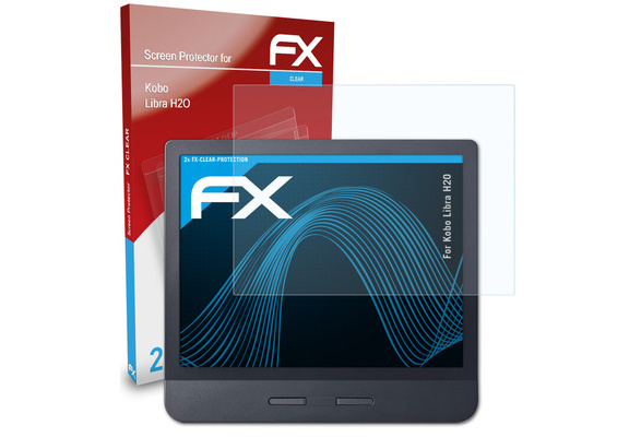 atFoliX 2x Screen Protector compatible with Kobo Libra H2O clear