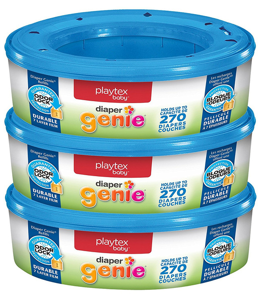 Playtex Diaper Genie Refills for Diaper Genie Diaper Pails 3 Pack, 810