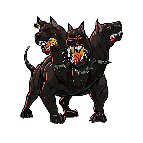 13cm x 12.3cm for Clip Art Cerberus Hellhound Fine Decal DIY Occlusion ...