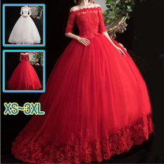 gowns, Ball, Lace, Sleeve