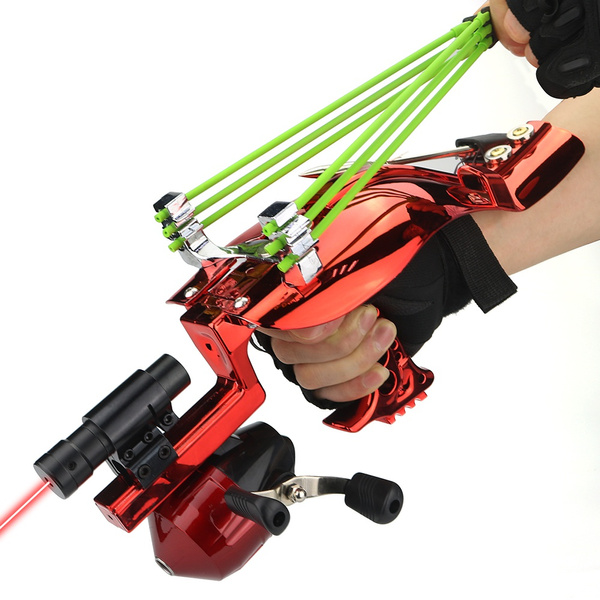 Fishing Slingshot Kit Hunting Outdoor Catapult Wrist High Velocity Fishing  Arrows Sling Bow Professional Adjustable Shooting Archery
