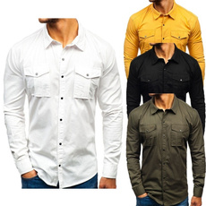 camisamasculina, Fashion, Cotton Shirt, Shirt