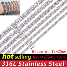 Steel, Chain Necklace, titanium steel necklace, Stainless Steel