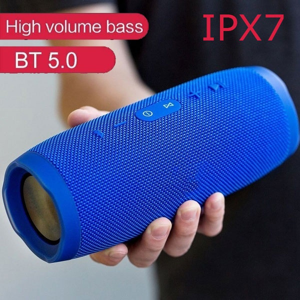 New Outdoor IPX7 Waterproof HIFI Column Wireless Bluetooth Speaker