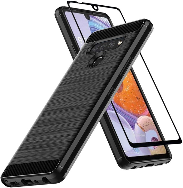 Slim Fit Phone Case for LG Stylo 6, w/ Tempered Glass Screen Protector