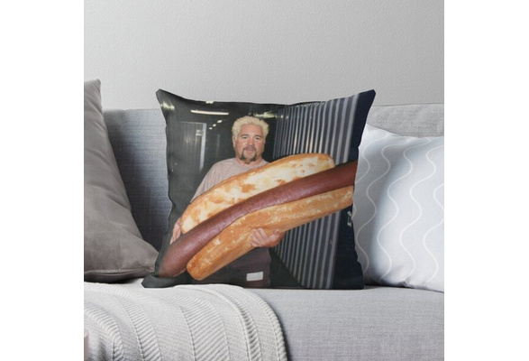 guy fieri and his wieney dvpSoft Decorative Throw Pillow Cover for Home  45cmX45cm(18inchX18inch) Pillows NOT Included