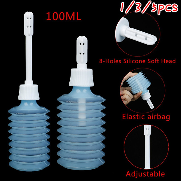 100ML 8Holes Disposable Vaginal Anal Douche Retractable Wash Cleaning