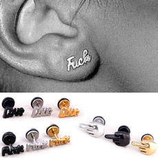 Mens Earrings, Steel, stainless steel earrings, Jewelry