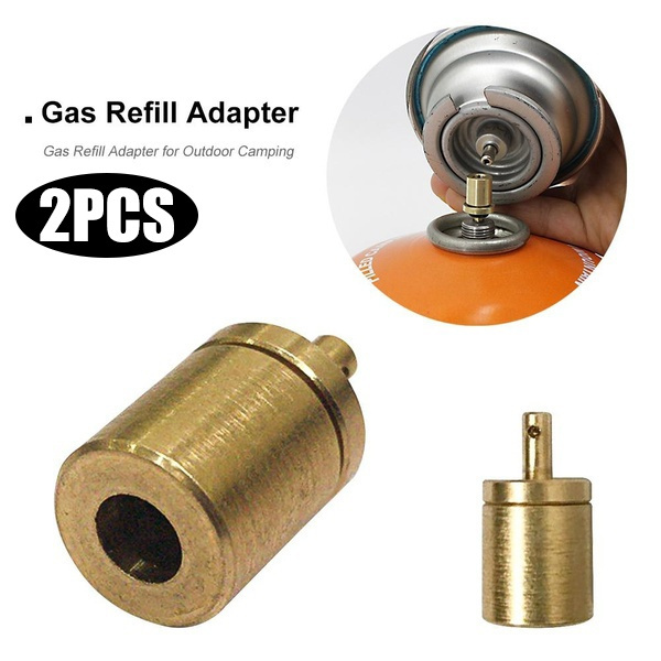 Gas Refill Adapter for Outdoor Hiking Camping Stove Tank Inflate Butane Canister 