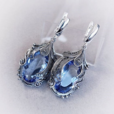 Blues, Fashion, Gemstone Earrings, Sterling Silver Earrings