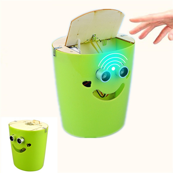 DIY Smart Trash Can Robot Auto-induction Intelligent Sensor STEM Toy ...