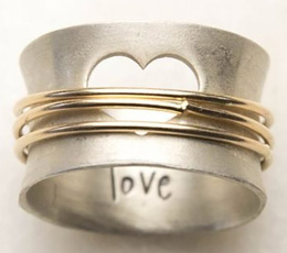 Sterling, Fashion, heartshapedring, wedding ring