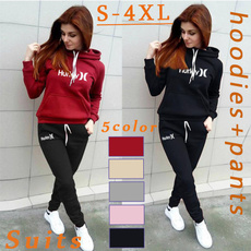 Two-Piece Suits, pants, Long sleeved, Tracksuit women