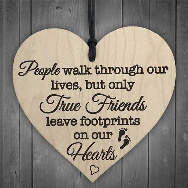 Gift For True Friend Love Sign Best Plaque Wooden Heart Home Crafts Decorations Birthday Christmas Thanksgiving Easter Wish - Wooden Heart Home Decor Gift For True Friend Love Sign Best Plaque Wooden Heart Home Crafts Decorations Birthday Christmas Thanksgiving Easter Wish - Wooden Heart Home Decor