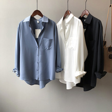 blouse, white shirt, Spring/Autumn, Office