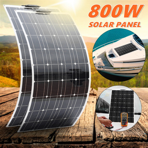 800w Flexible Solar Panel Solarmodul Kits+60A Controller for Home Wohnmobil Boat 