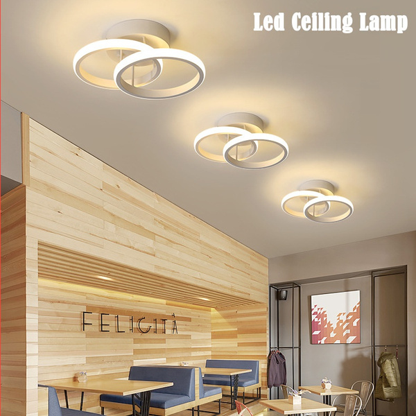 Modern Led Ceiling Lamp For Home Re Black White Small Light Bedroom Corridor Balcony Lights Luminaires Wish - Home Led Ceiling Lights