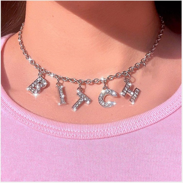 Letter choker hot sale